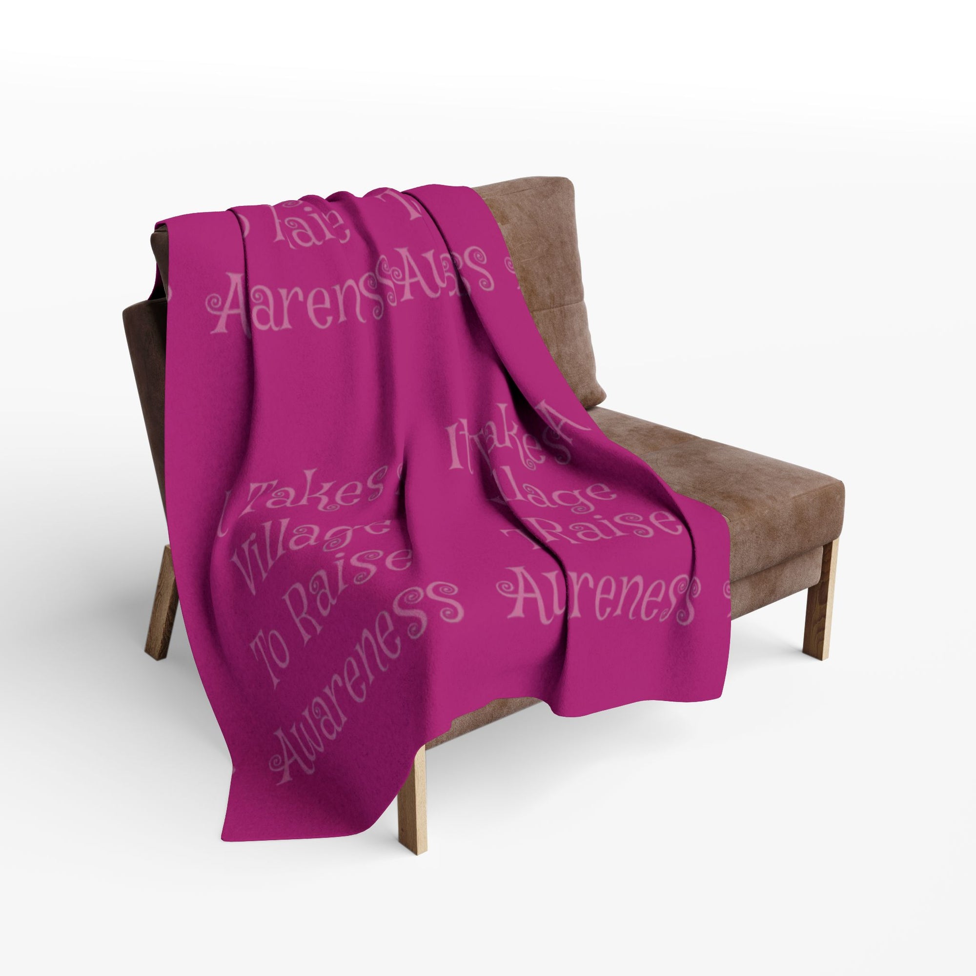 Nice & Cozy fleece blanket  Breast Cancer Awareness