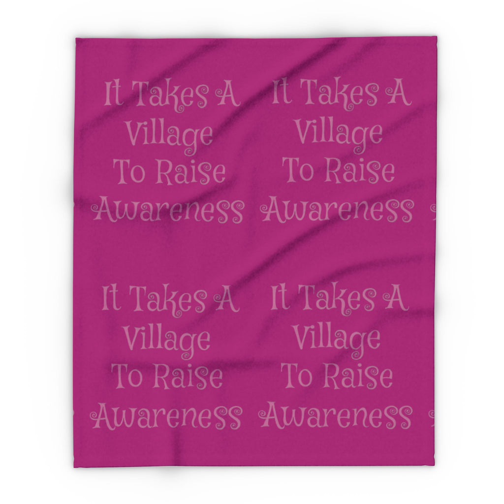 Nice & Cozy fleece blanket  Breast Cancer Awareness