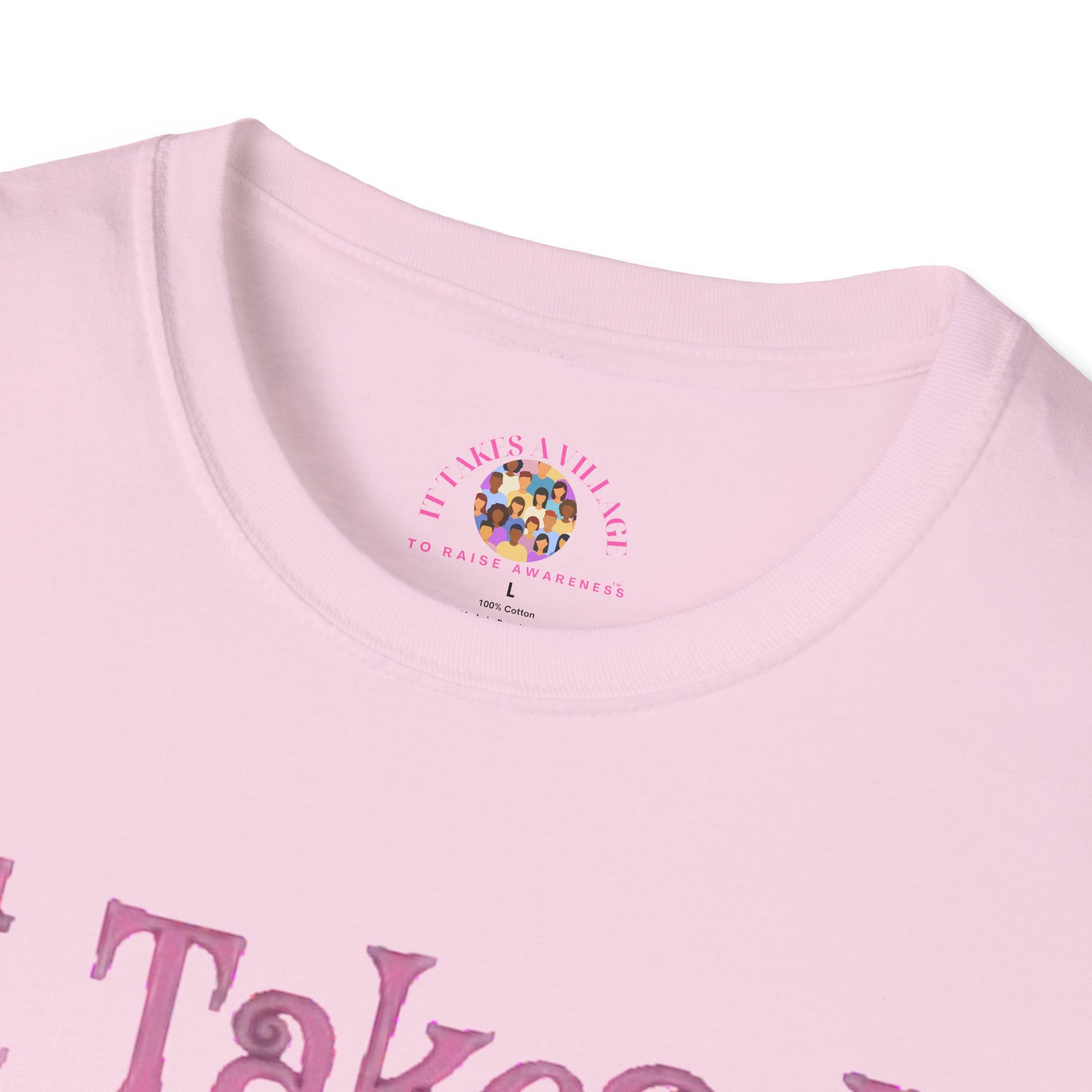 Community Quote T-Shirt, Softstyle T-Shirt, Unisex Tee, Gift for Friends, Village Pride, Casual Wear, Positive Message